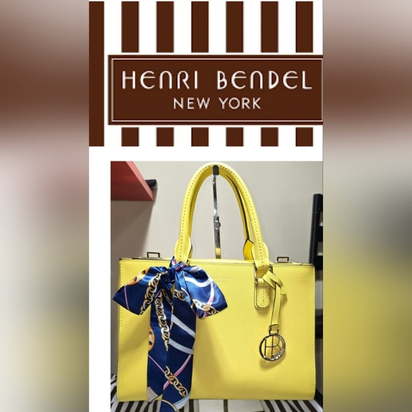 🔥NEW HENRI BENDEL WEST 57th TURNLOCK SATCHEL HANDBAG - Picture 1 of 15